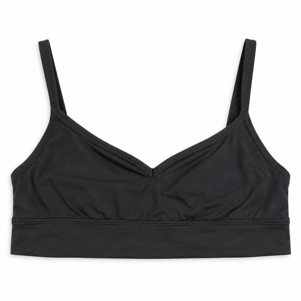Lululemon Flow Y Nulu Bra Womens Size 12 Black Light Support Yoga Sports Bra